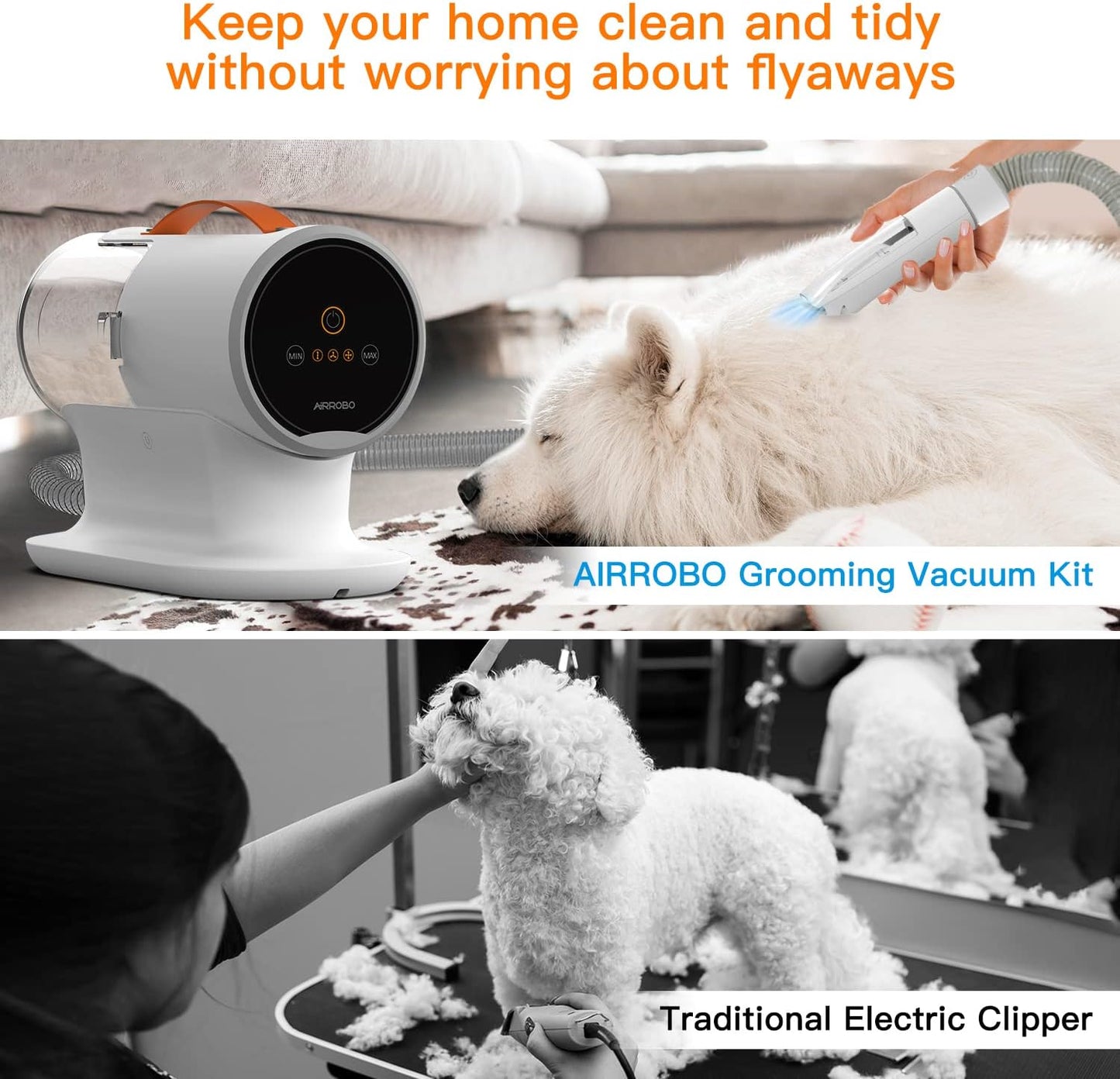 AIRROBO Pet Grooming Vacuum